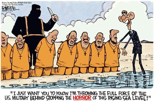 isis climate change cartoon