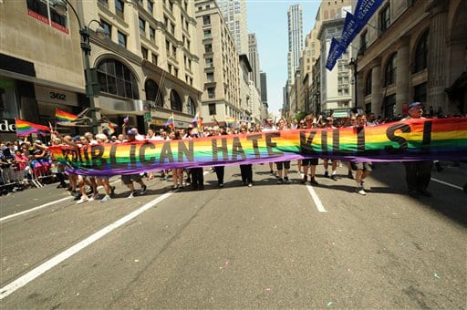 The 2016 NYC Gay Pride Parade held along Fifth Avenue in New York City NYC Pride, New York, USA - 26 Jun 2016 (Rex Features via AP Images)