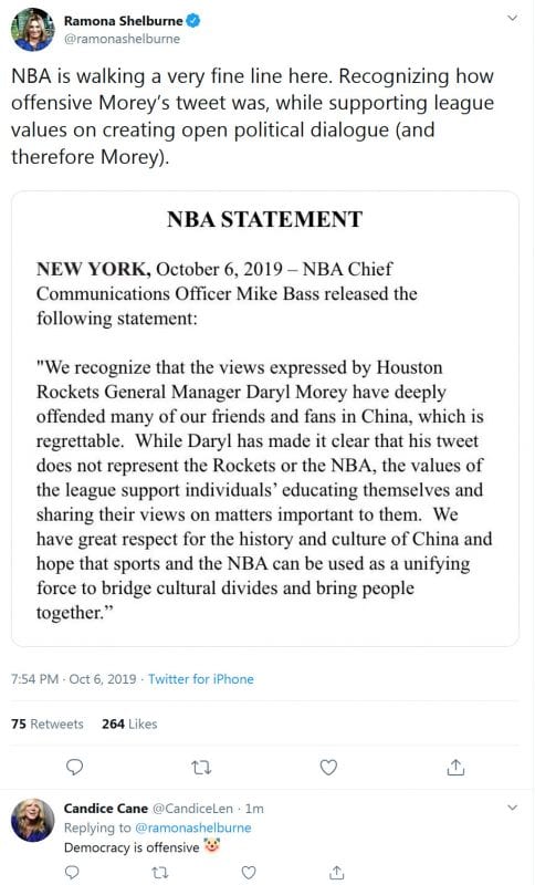 Instapundit » Blog Archive » HOUSTON ROCKETS GM DARYL MOREY ISSUES ...