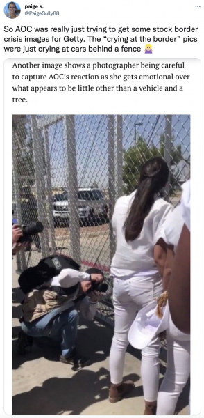AOC Photo Op Fence